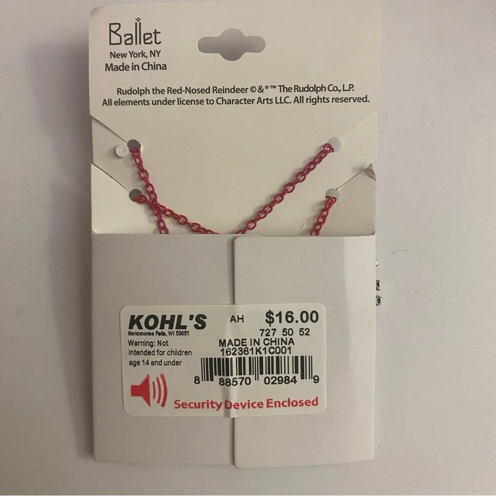 Rudolph Christmas Jewelry Set Accessories NWT